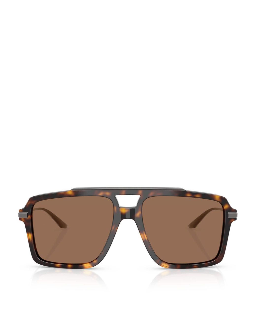 Dolce & Gabbana Brown Acetate Aviator Sunglasses for men