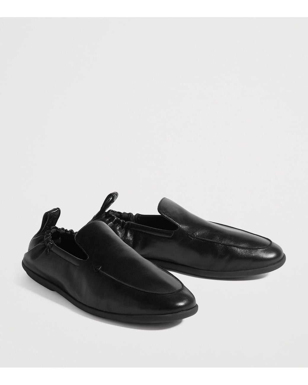 Bottega Veneta Black Nappa Leather Dawson Loafers for men