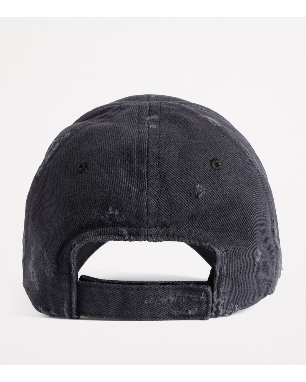 Balenciaga Gray Cotton Laurel Baseball Cap