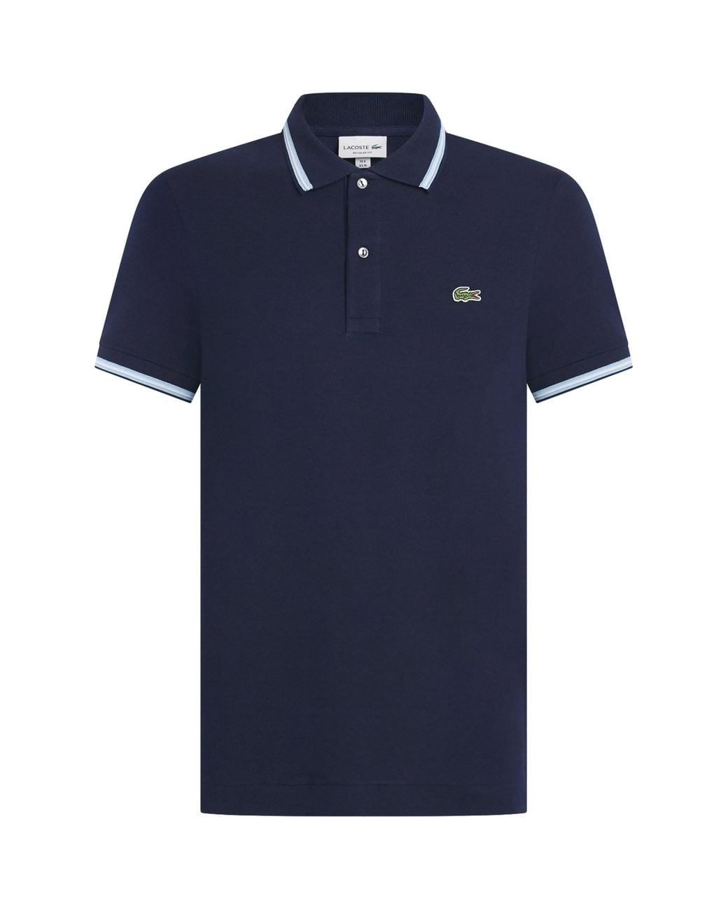 Lacoste Blue Cotton Original Polo Shirt for men