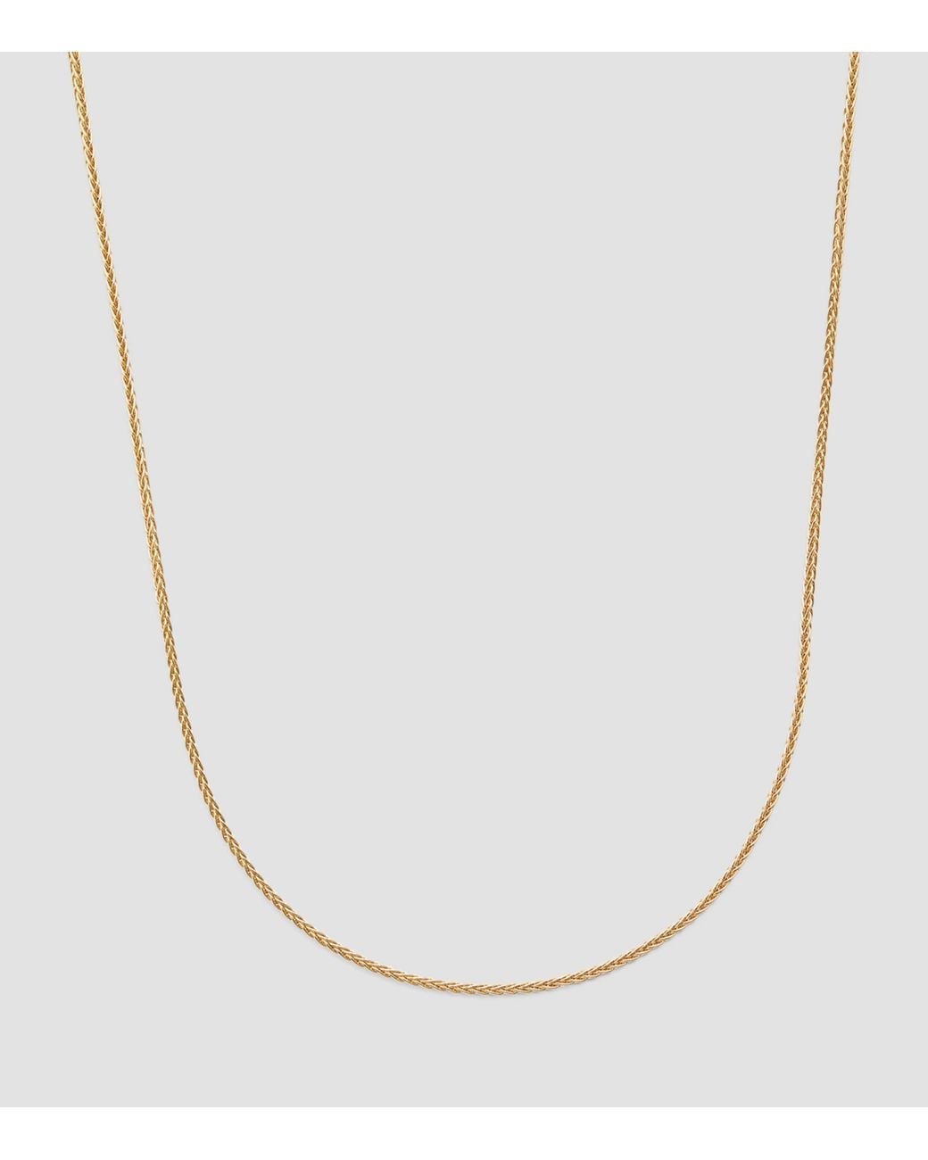 Azlee White Thin Wheat Chain
