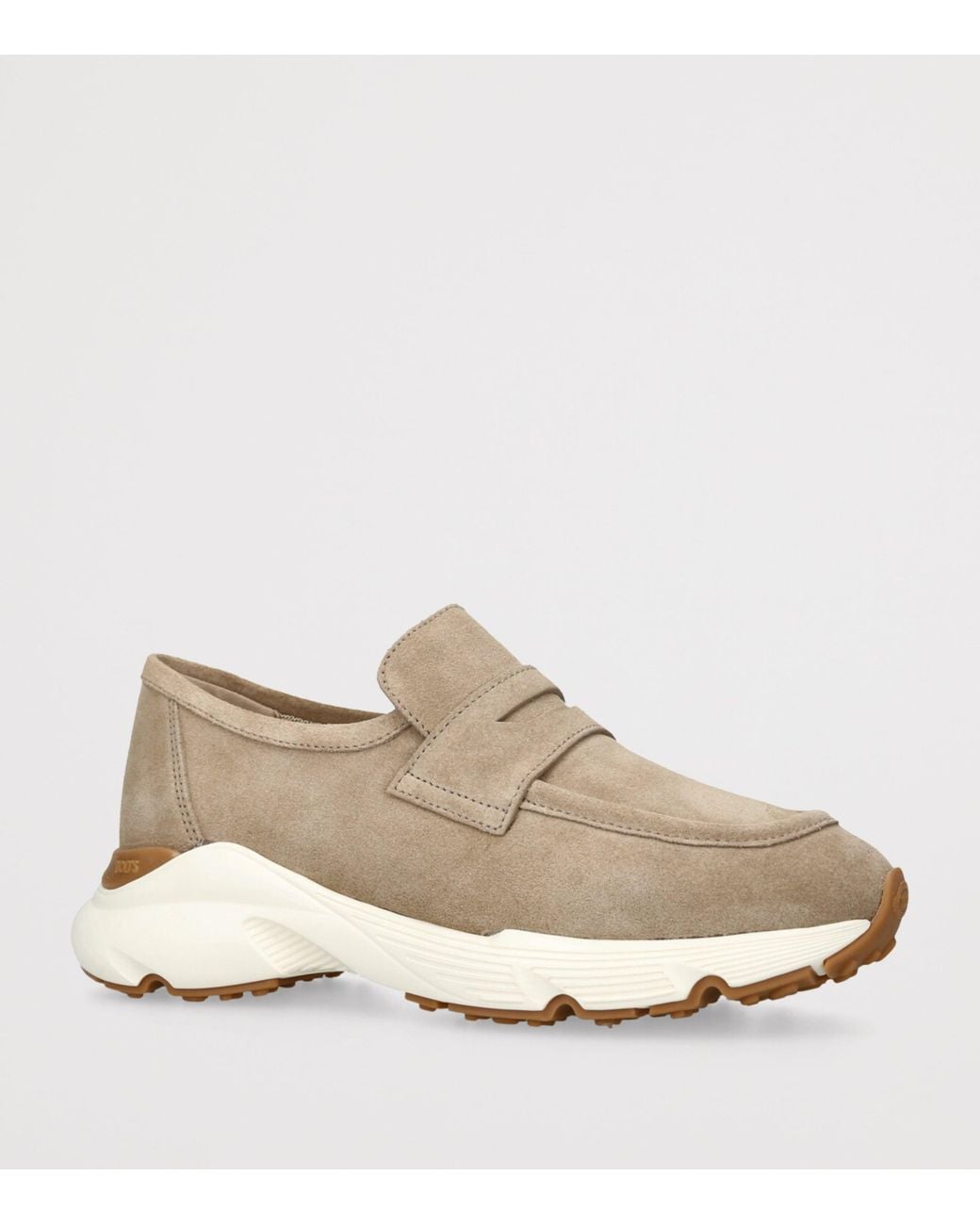 Tod's Natural Suede Sport 54 Loafers 25