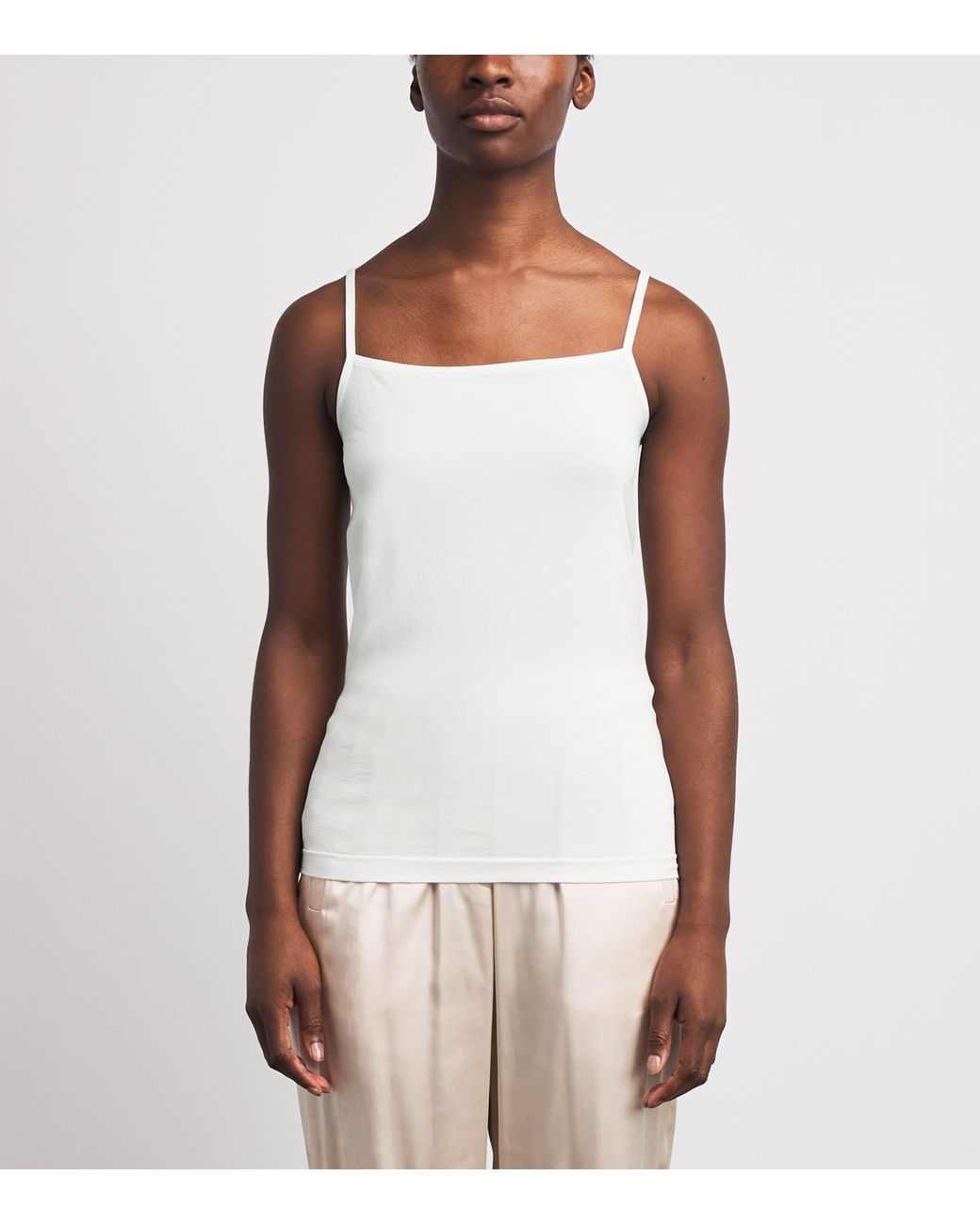 Wolford White Modal-Blend Aurora Tank Top
