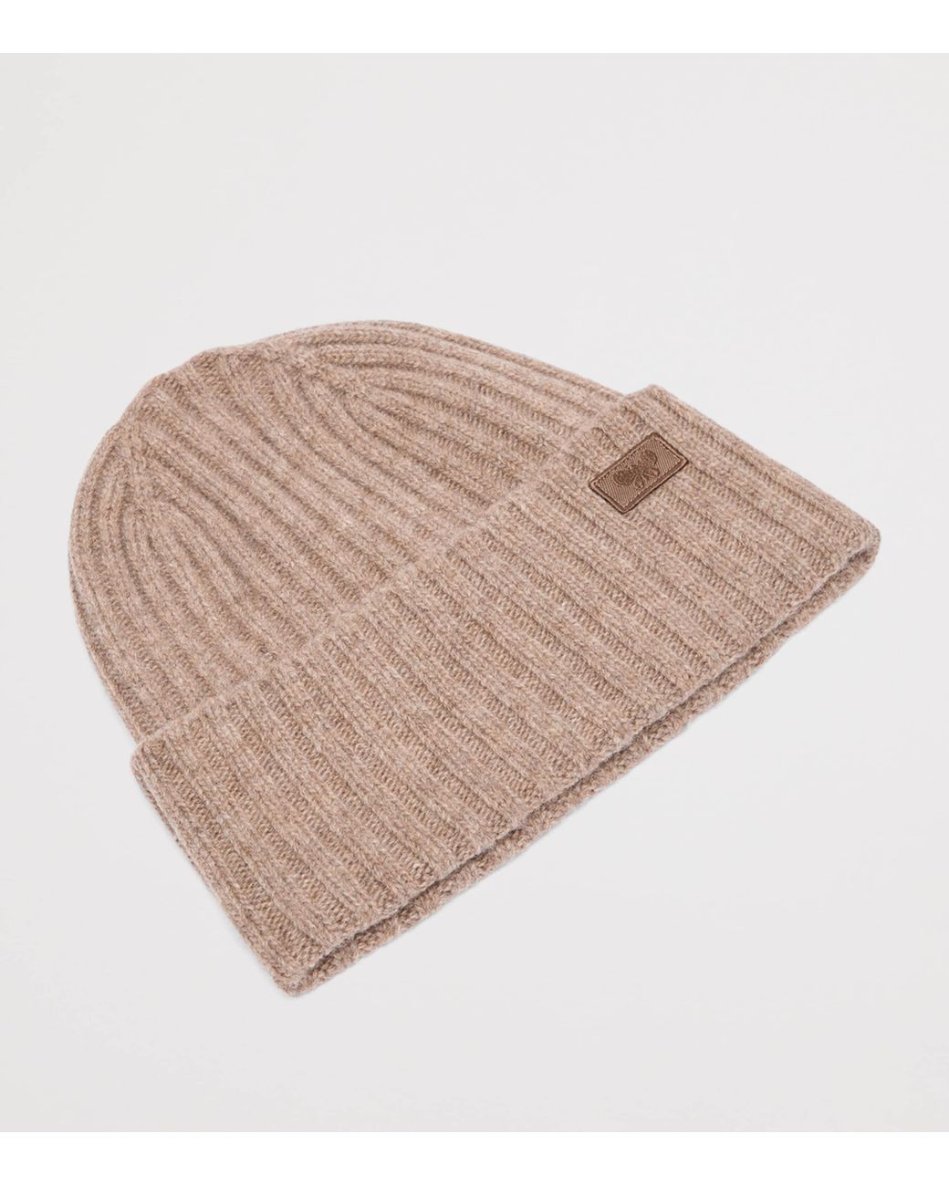 Weekend by Maxmara Natural Virgin Wool Logo Beanie