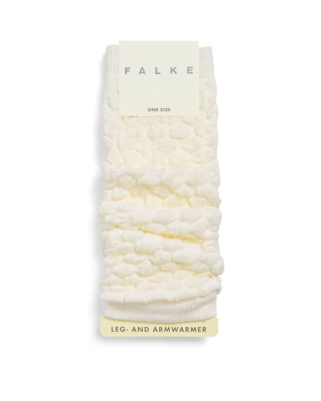 Falke White Wool-Blend Haze Leg-Warmers