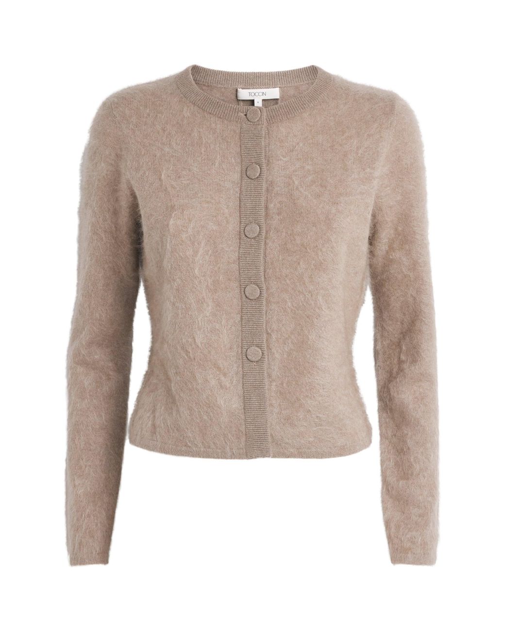 Toccin Brown Cashmere Mariah Cardigan