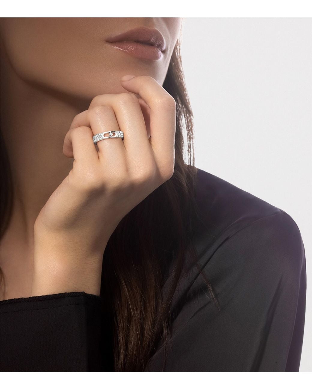 Messika White Move Joaillerie And Diamond Pavé Wedding Ring