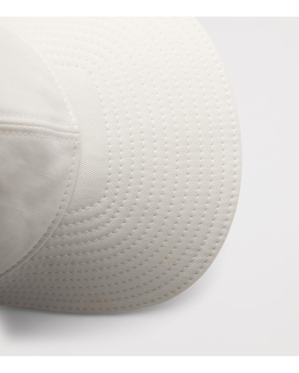 Prada White Cotton Cord Cap