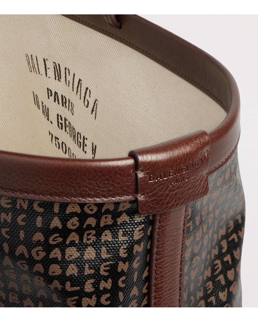 Balenciaga Blue Large Coated Canvas Select Tote Bag