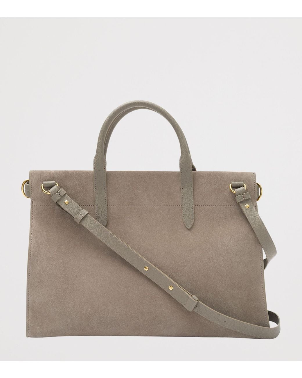 Burberry Brown Medium Suede Cotswolds Tote Bag