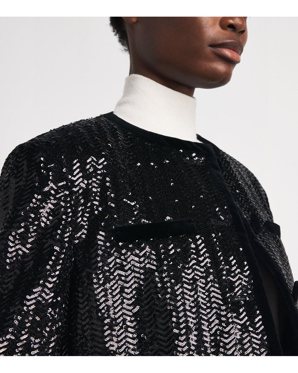 Blazé Milano Black Sequin All About You Bolero Jacket