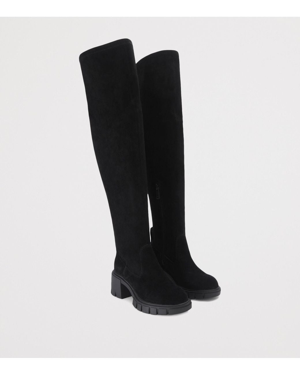 Kurt Geiger Black Suede Clarence Over-The-Knee Boots