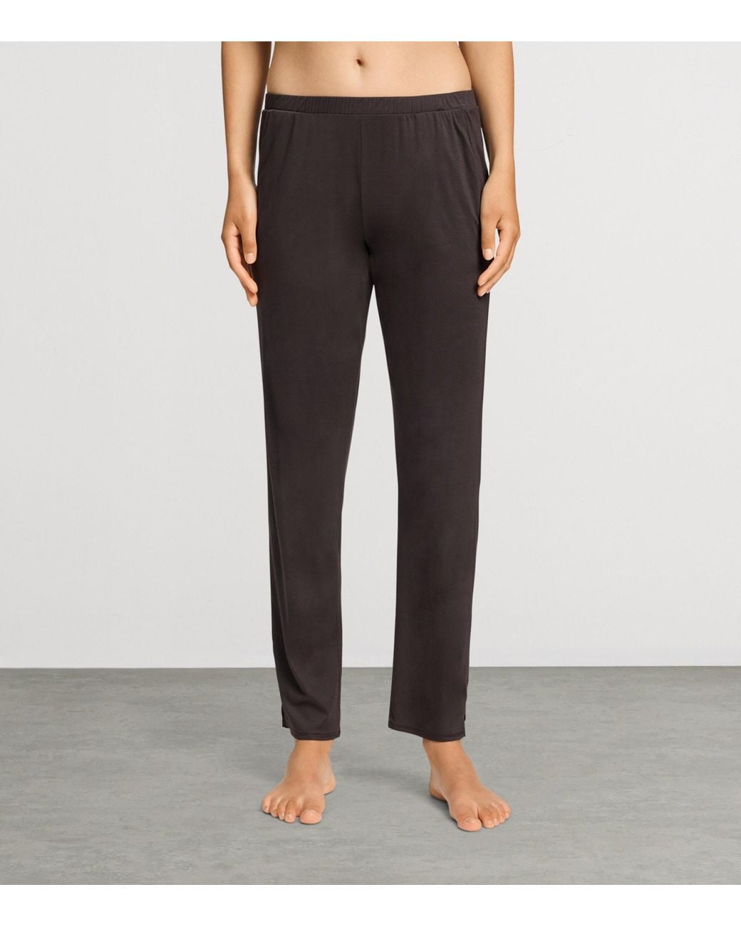 Hanro Brown Modal-Silk Grand Central Pyjama Trousers