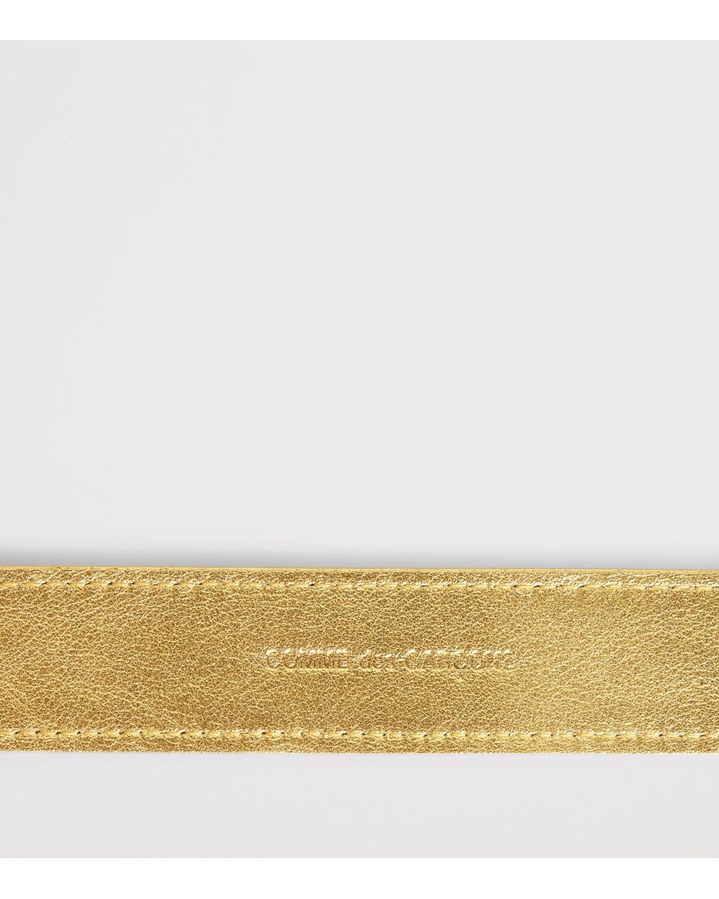 Comme des Garçons Metallic Leather Buckle Belt for men