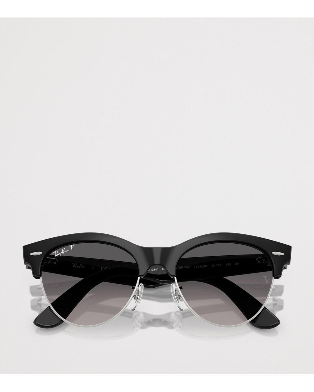 Ray-Ban Black Rb2341 Clubmaster Way Square Sunglasses
