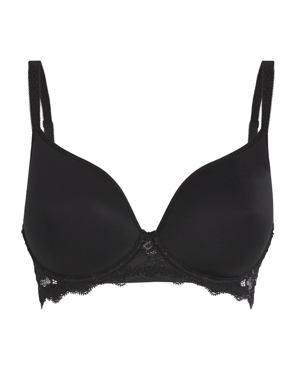 Simone Perele Black Lace Caresse Plunge Bra