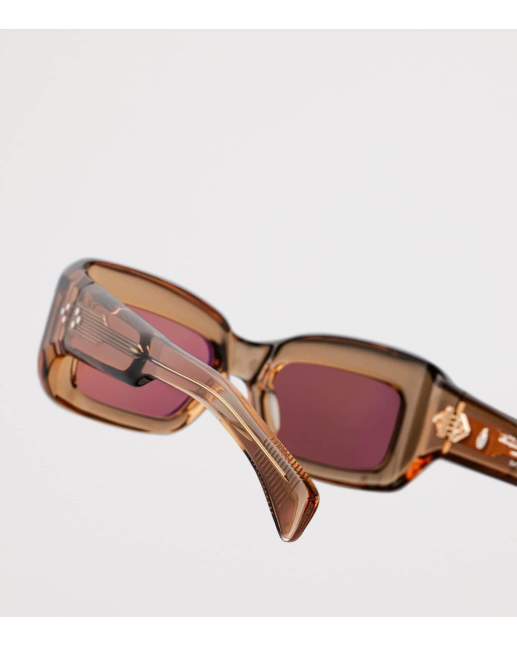 Jacques Marie Mage Pink Vito Rectangle Sunglasses