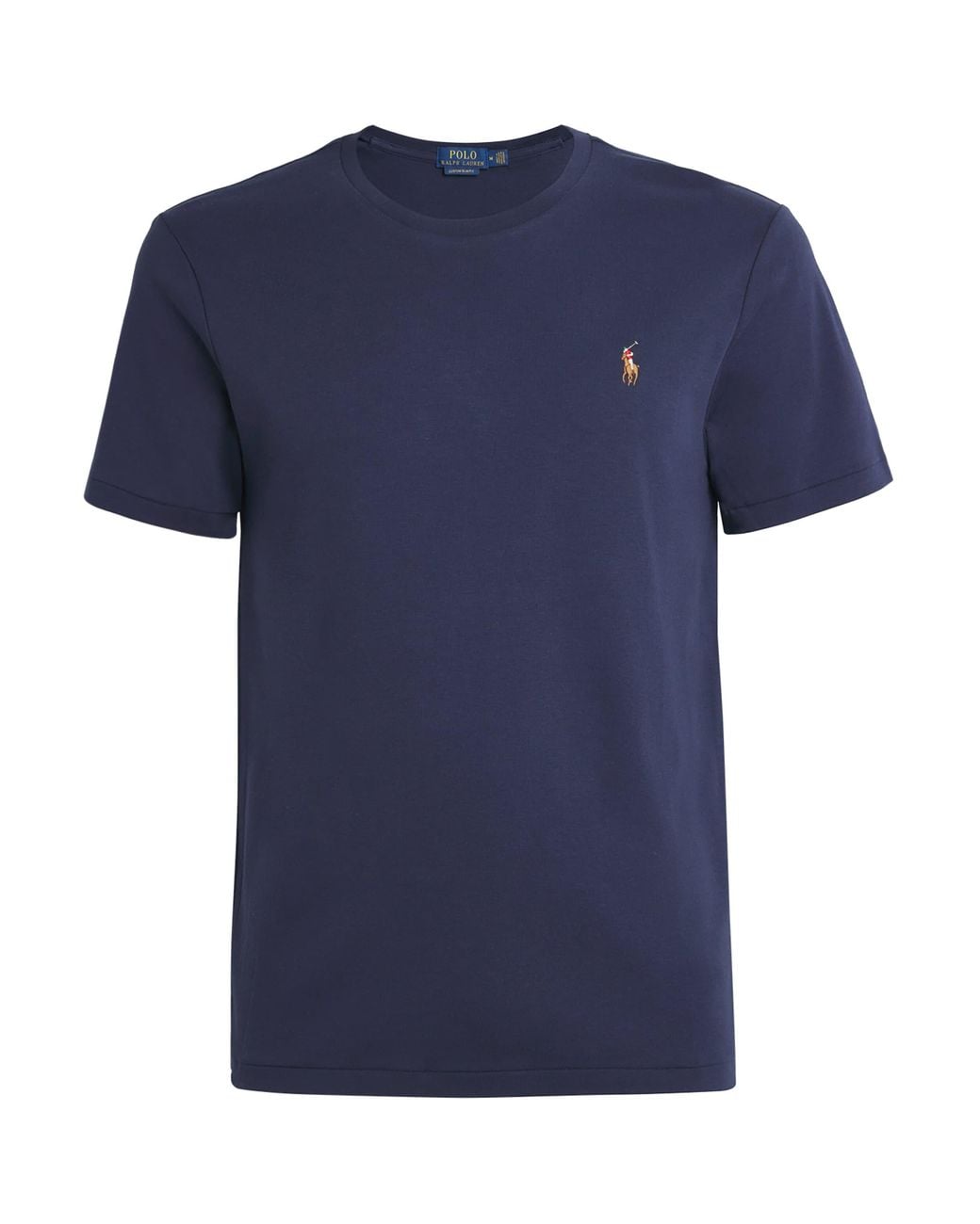Polo Ralph Lauren Blue Pima Cotton Polo Pony T-Shirt for men