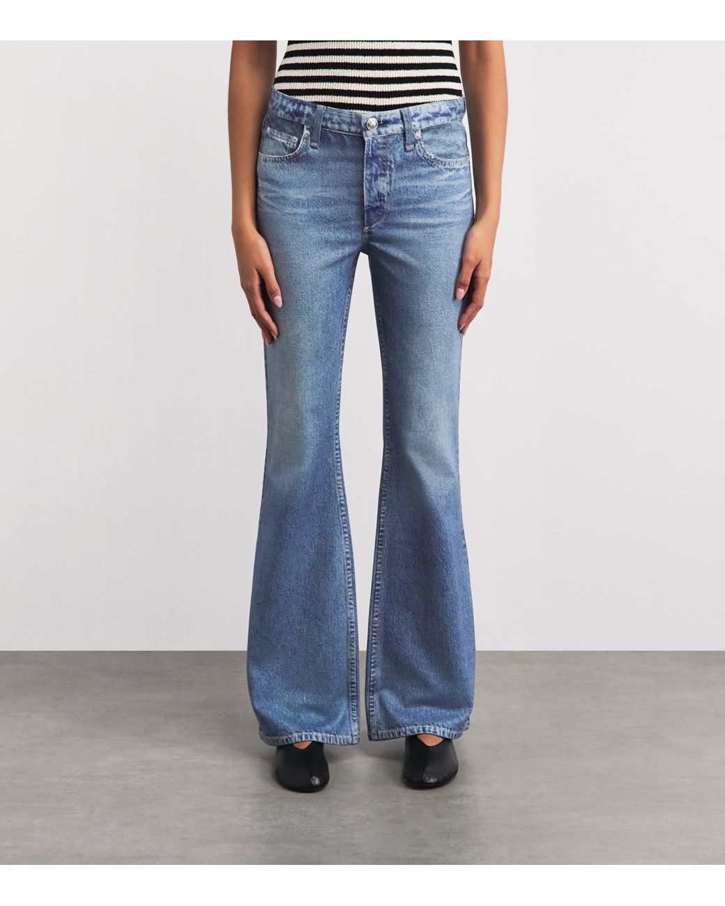 Rag & Bone Blue Ponte Miramar Dahlia Jeans