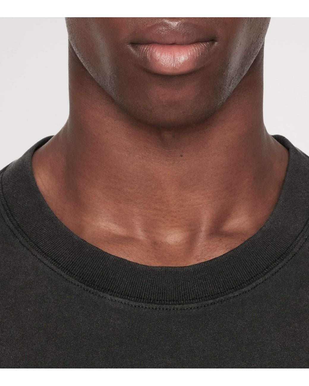 AllSaints Black Organic Cotton Battles T-Shirt for men