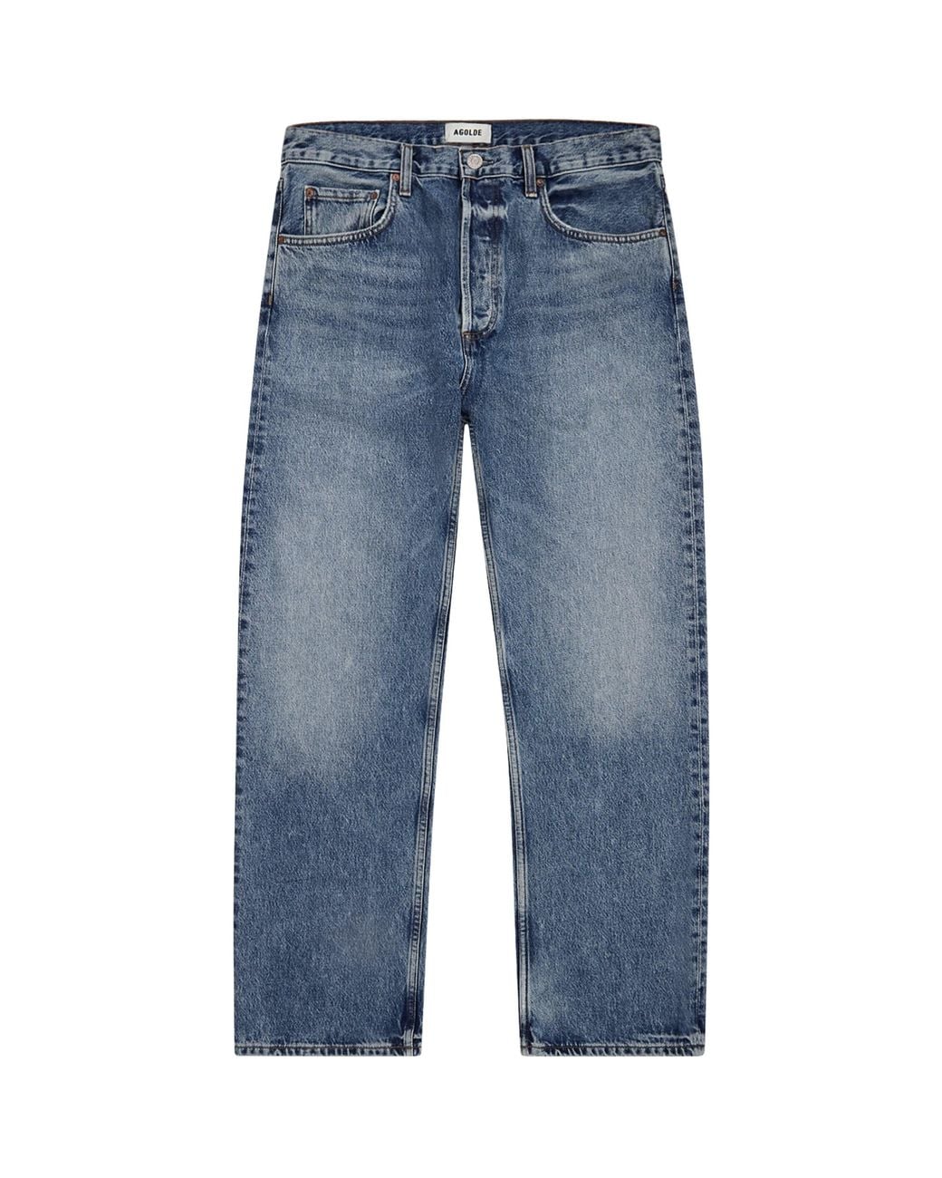 Agolde Blue Magnus Straight Jeans for men