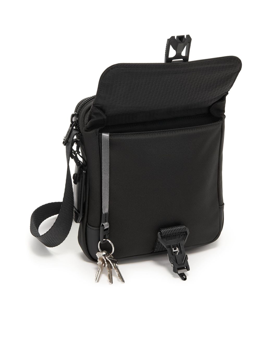 Tumi Black Alpha Bravo Day Cross-Body Bag for men