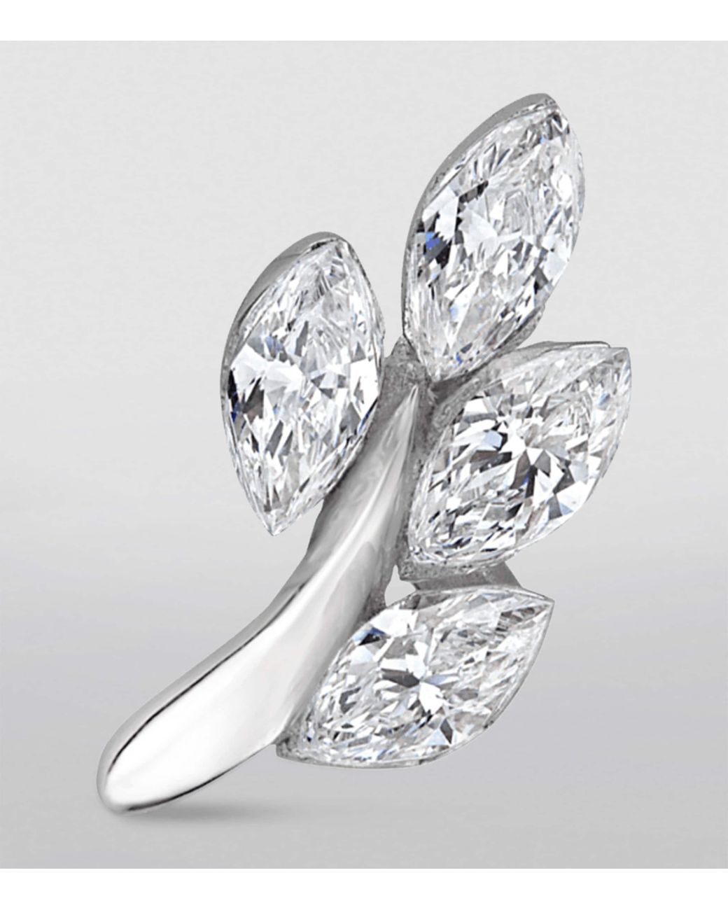 Maria Tash Metallic Diamond Vine Threaded Stud Earring