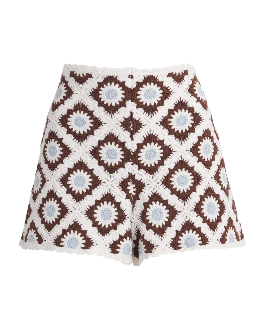 Maje Multicolor Crochet Shorts