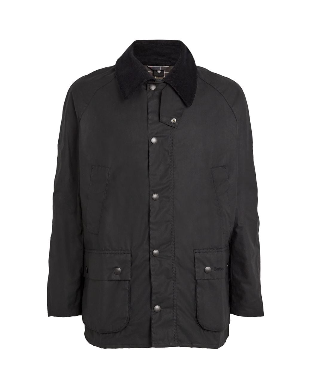 Barbour Black Waxed Ashby Jacket for men