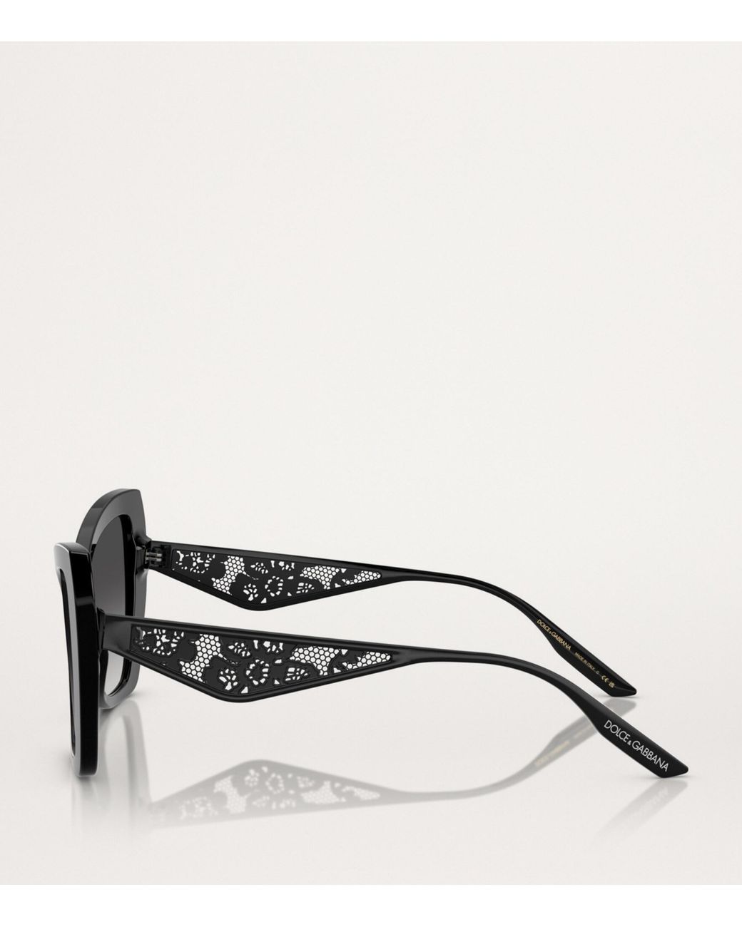 Dolce & Gabbana Black Acetate Gradient Sunglasses