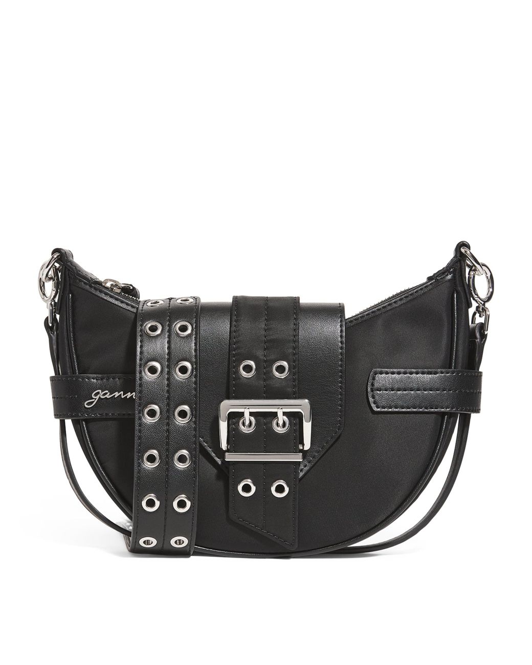 【GANNI】BUCKY BAG SMALL BLACK クロスボディ バッグ Ganni Women's' Small Bucky Crossbody Bag in Black | LN-CC®