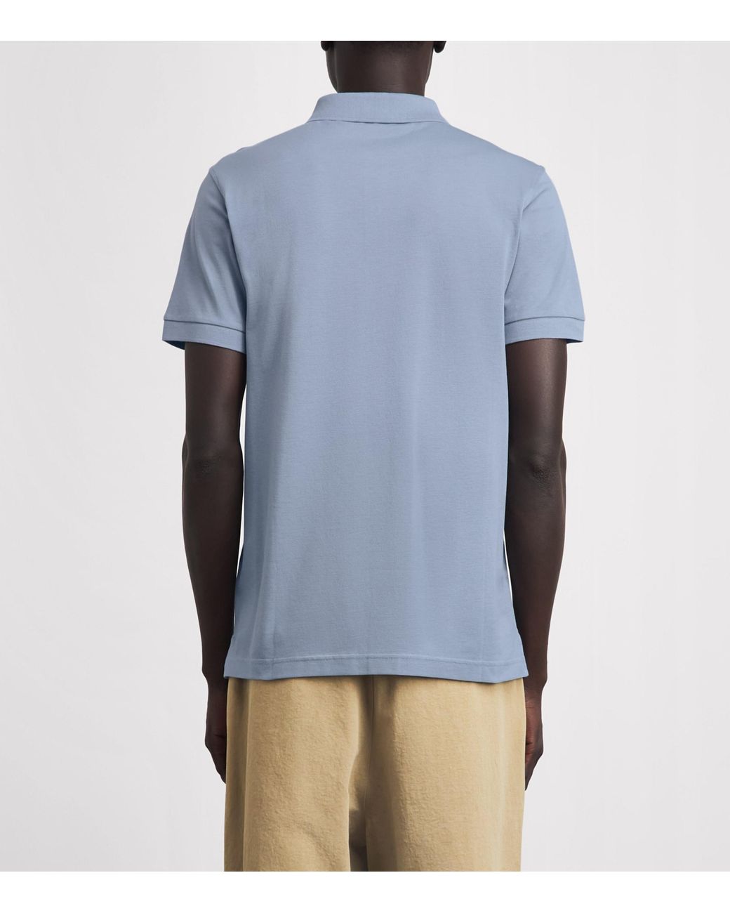 Sunspel Blue Supima Cotton Polo Shirt for men