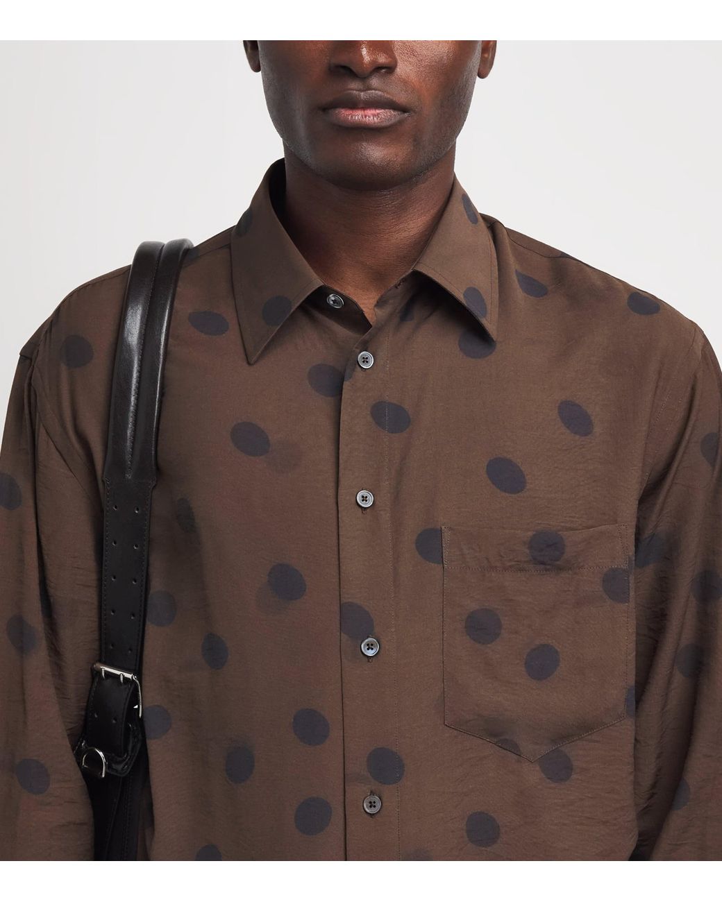 Paul Smith Brown Polka-Dot Shirt for men