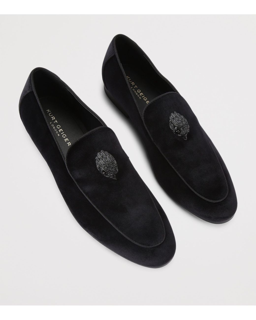 Kurt Geiger Black Velvet Hugh 2 Loafers for men