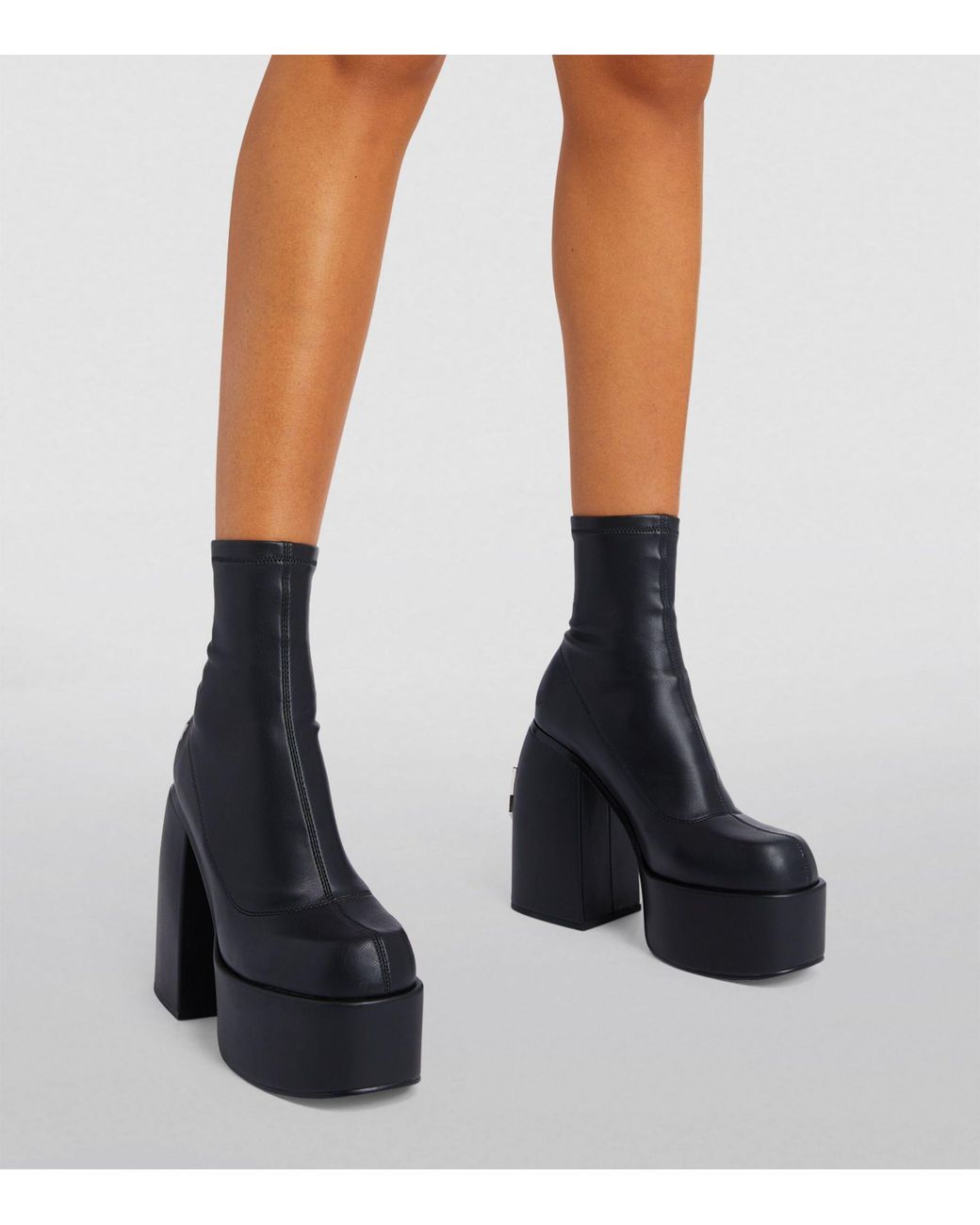 NAKED WOLFE SUGAR BLACK STRETCH ハイヒールブーツ Sugar Black Stretch