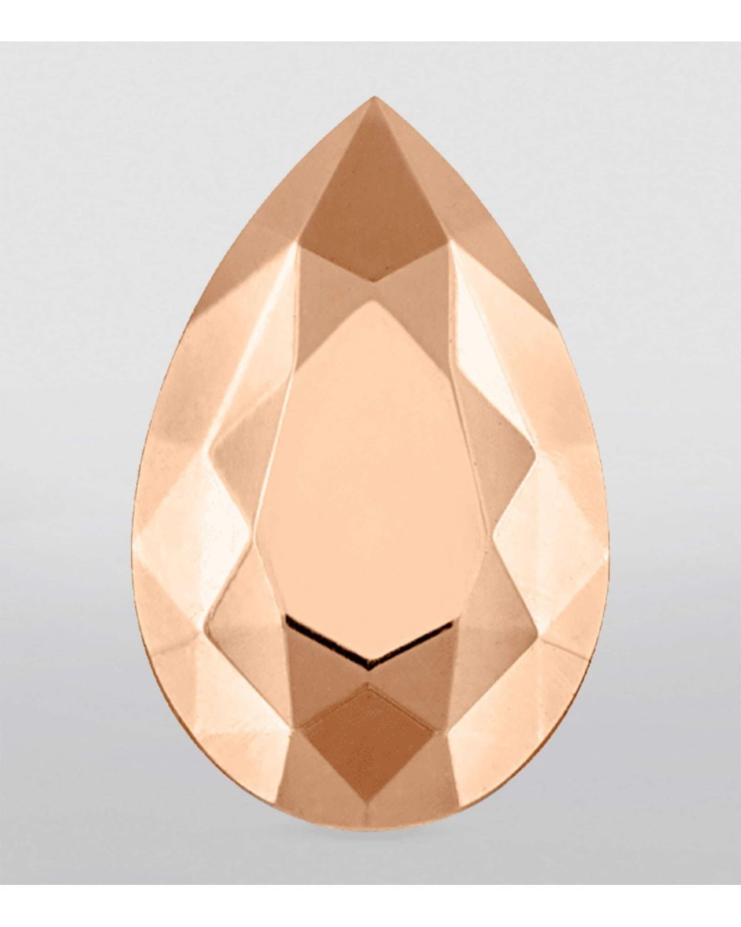Maria Tash Natural Faceted Pear Threaded Stud Earring