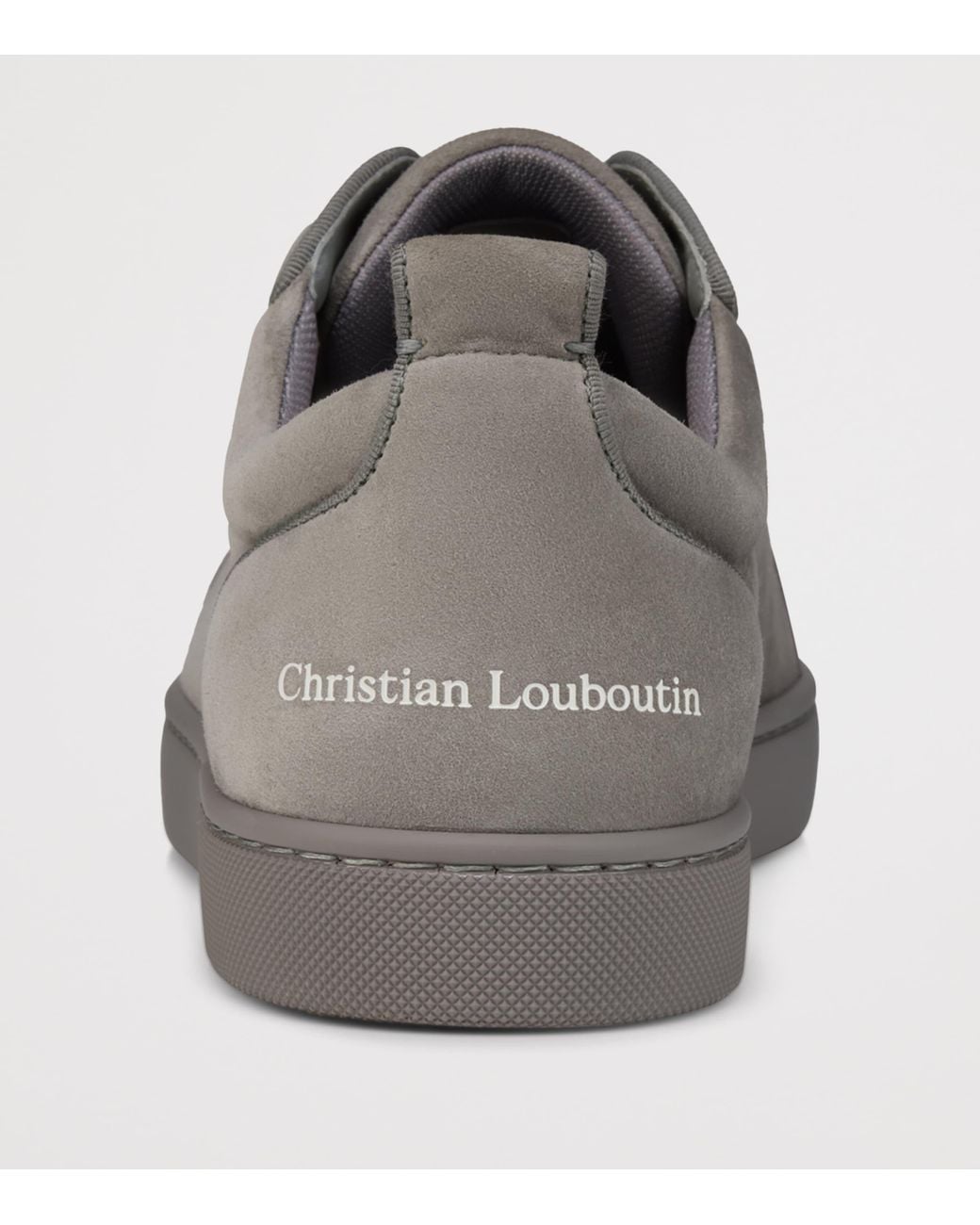 Christian Louboutin Gray Louis Jr Canopy Suede Trainers for men