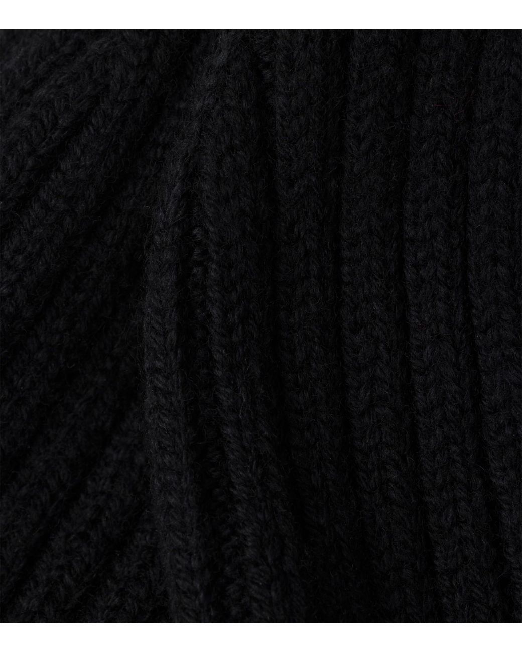 Prada Black Wool-Blend Beanie for men