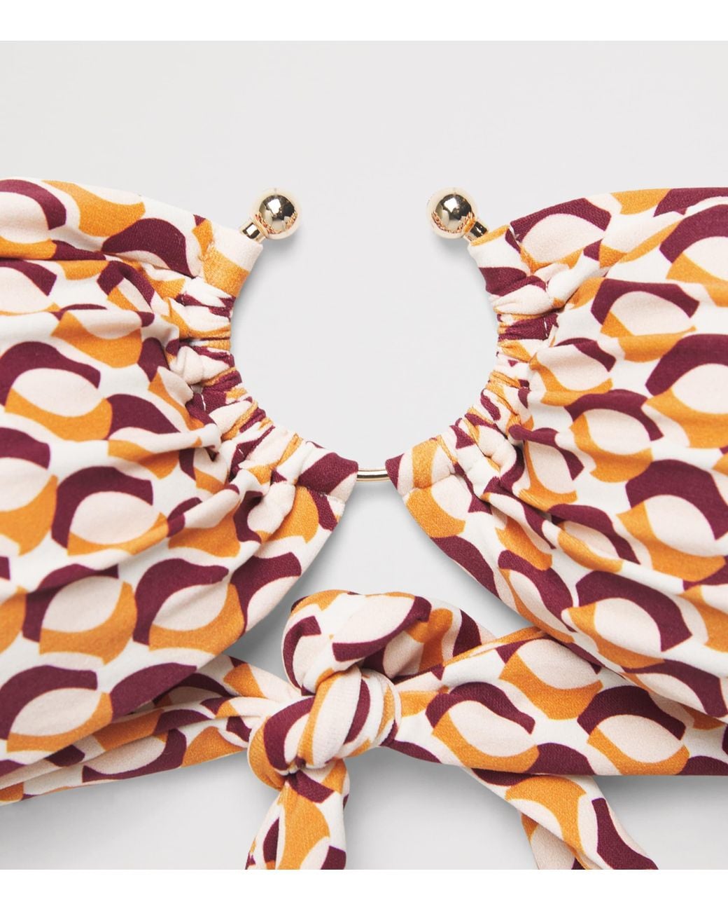 Melissa Odabash Pink Strapless Printed Byron Bikini Top