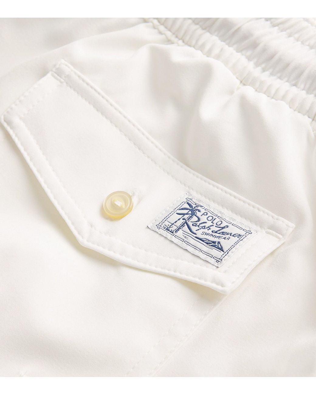 Polo Ralph Lauren White Traveller Swim Shorts for men