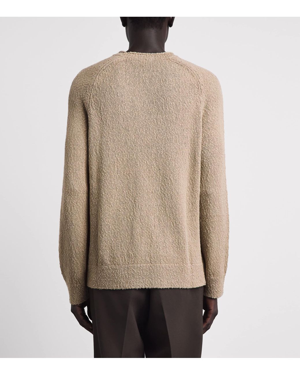 PAIGE Brown Cotton Bouclé Banuelo Sweater for men