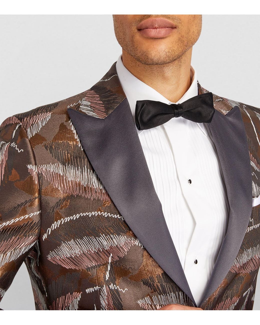 Pal Zileri Black Silk Bow Tie for men