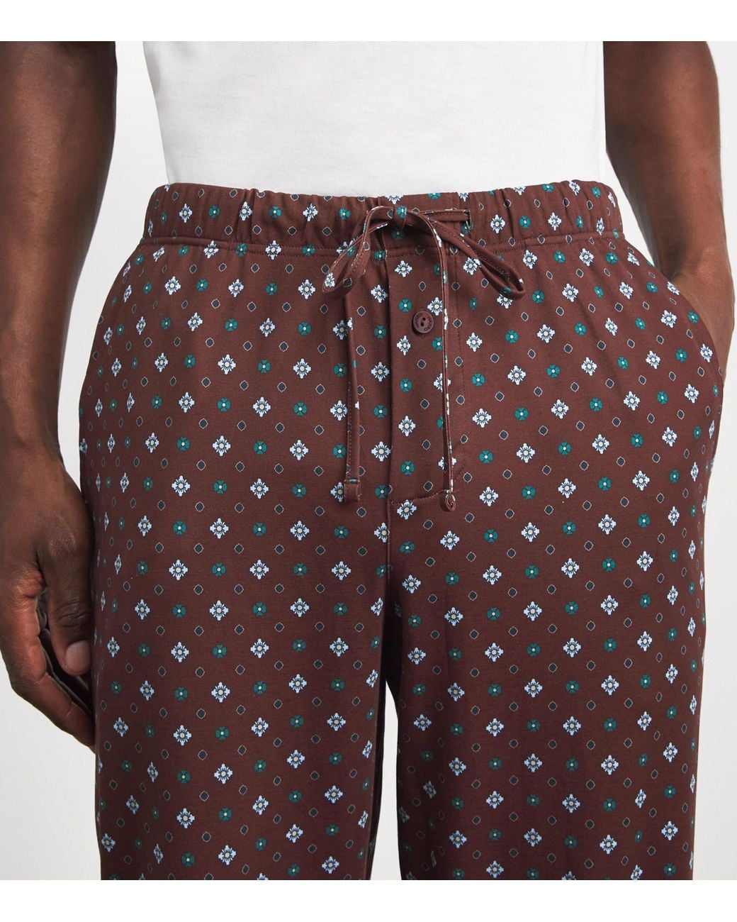 Hanro Purple Cotton Night & Day Pyjama Bottoms for men
