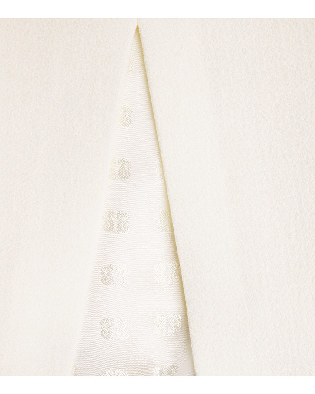 Blazé Milano White Virgin Wool Resolute Midi Dress