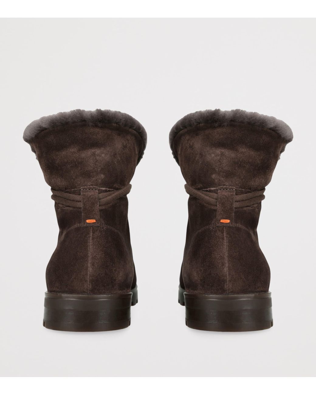Santoni Brown Suede Detroit Boots