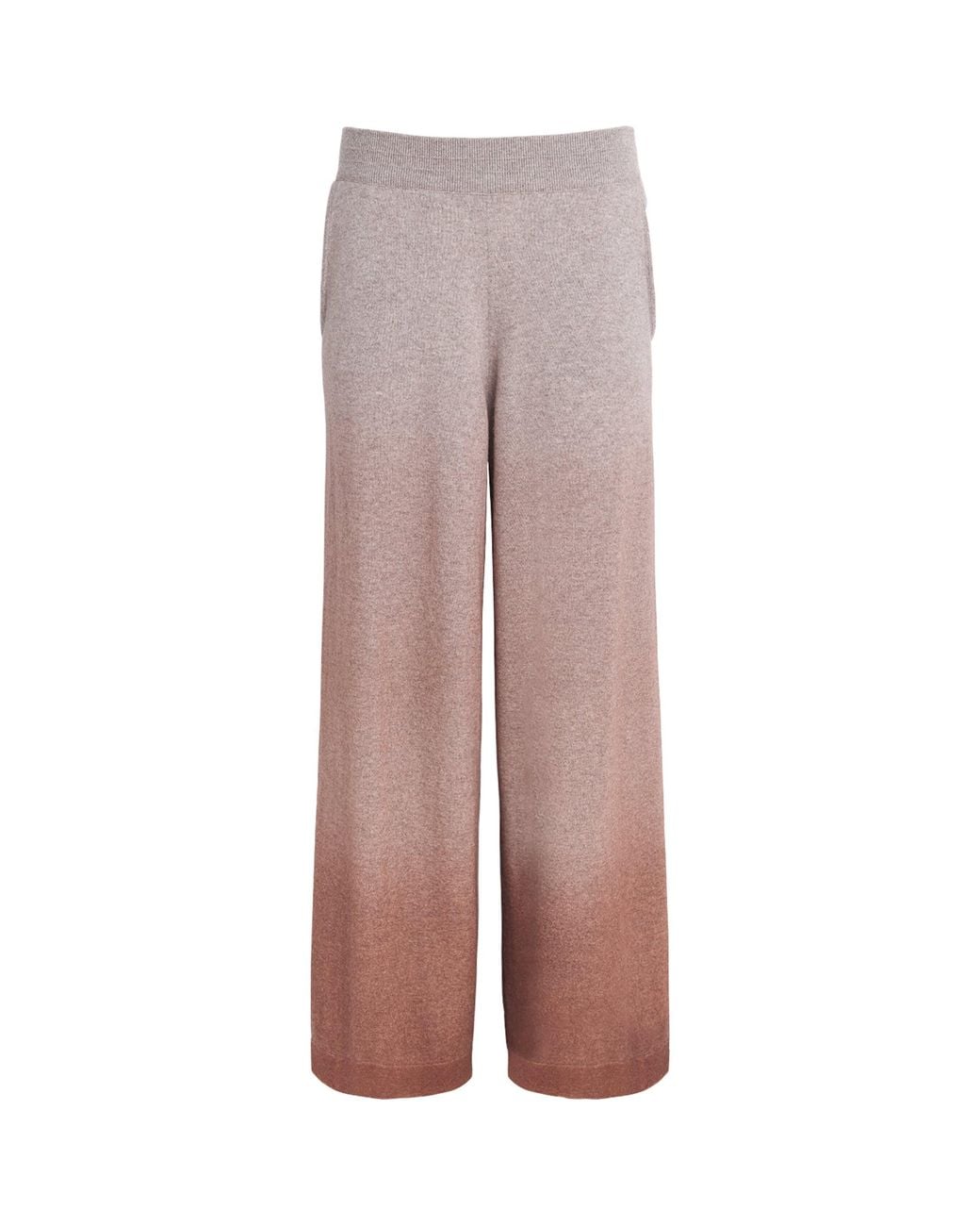 Colombo Multicolor Cashmere Wide-Leg Trousers