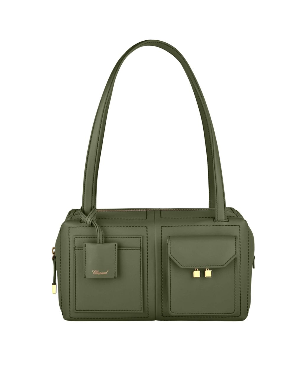 Chopard Green Leather Ice Cube Shoulder Bag