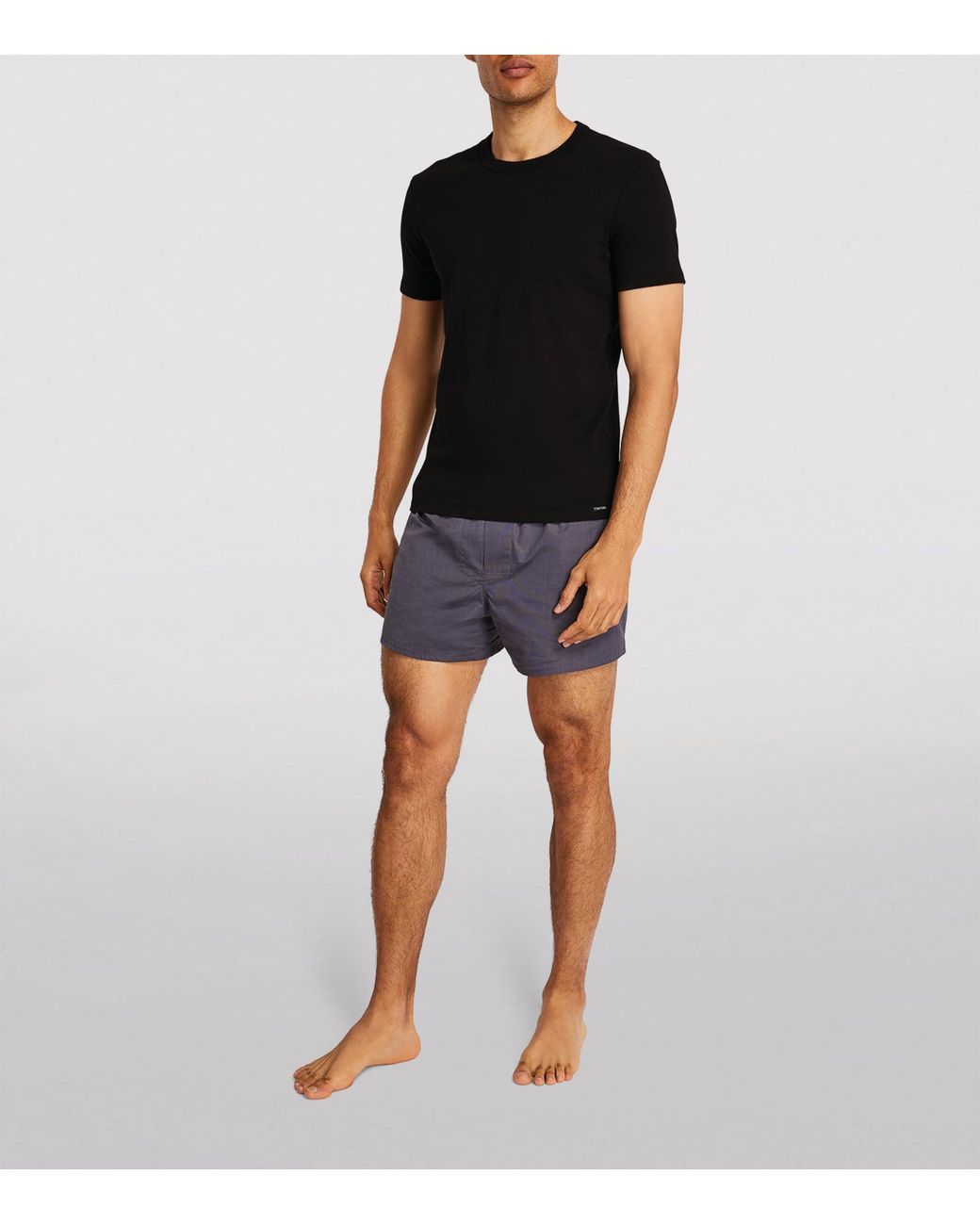 Tom Ford Black Stretch-Cotton T-Shirt for men