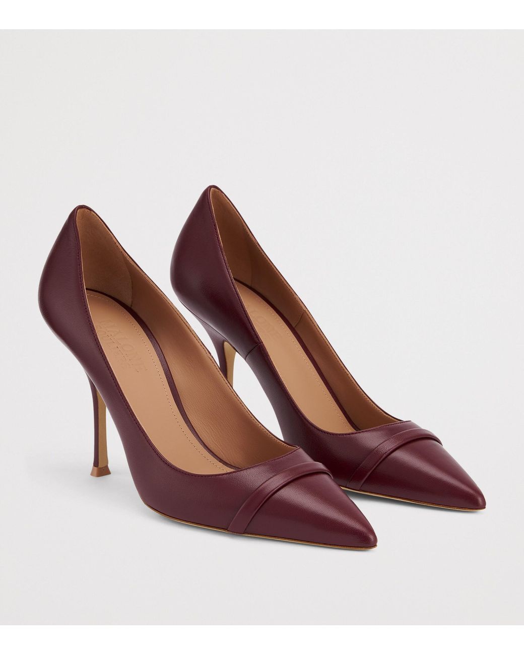 Malone Souliers Purple Nappa Leather Nova Pumps 90
