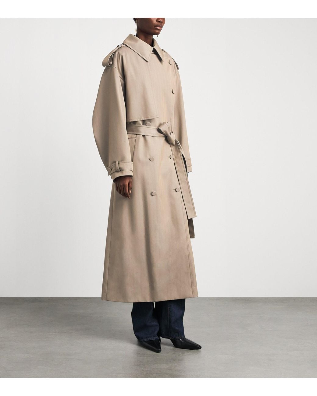 Gabriela Hearst Natural Wool Tellus Trench Coat